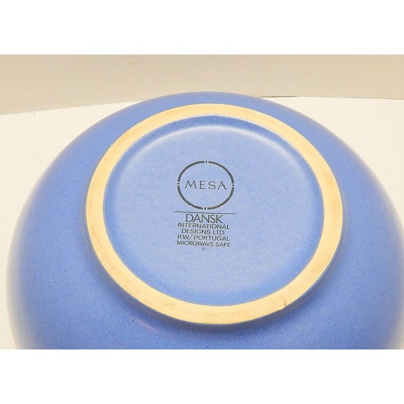 Dansk Mesa Sky Blue Mixing Pasta Serving Bowl Portugal Stoneware 10 Inch - Picture 7 of 11